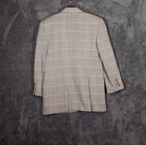 Linda allard Ellen Tracy vintage wool silk cashmere blend one button blazer - Picture 3 of 6